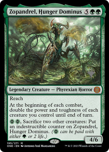 Zopandrel, Hunger Dominus (Promo Pack) [Phyrexia: All Will Be One Promos]