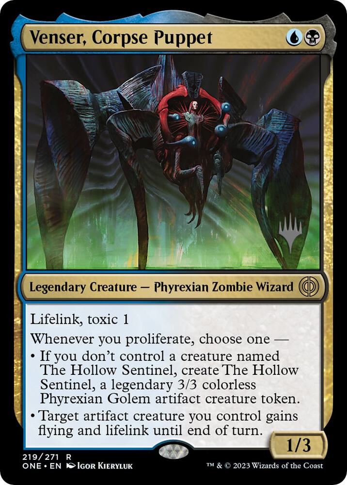 Venser, Corpse Puppet (Promo Pack) [Phyrexia: All Will Be One Promos]
