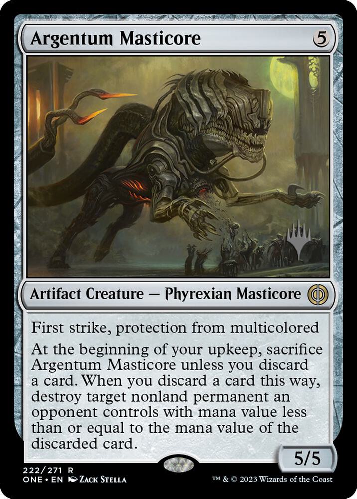 Argentum Masticore (Promo Pack) [Phyrexia: All Will Be One Promos]