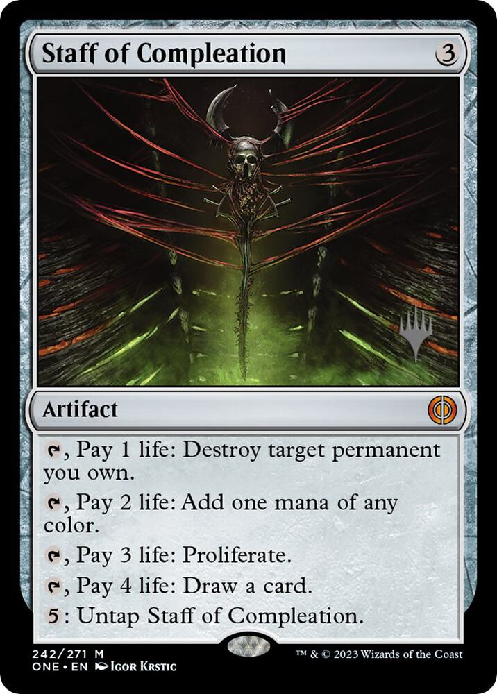Staff of Compleation (Promo Pack) [Phyrexia: All Will Be One Promos]