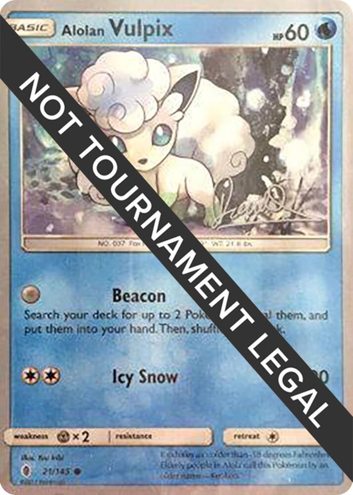 Alolan Vulpix (21/145) (Infinite Force - Diego Cassiraga) [World Championships 2017]