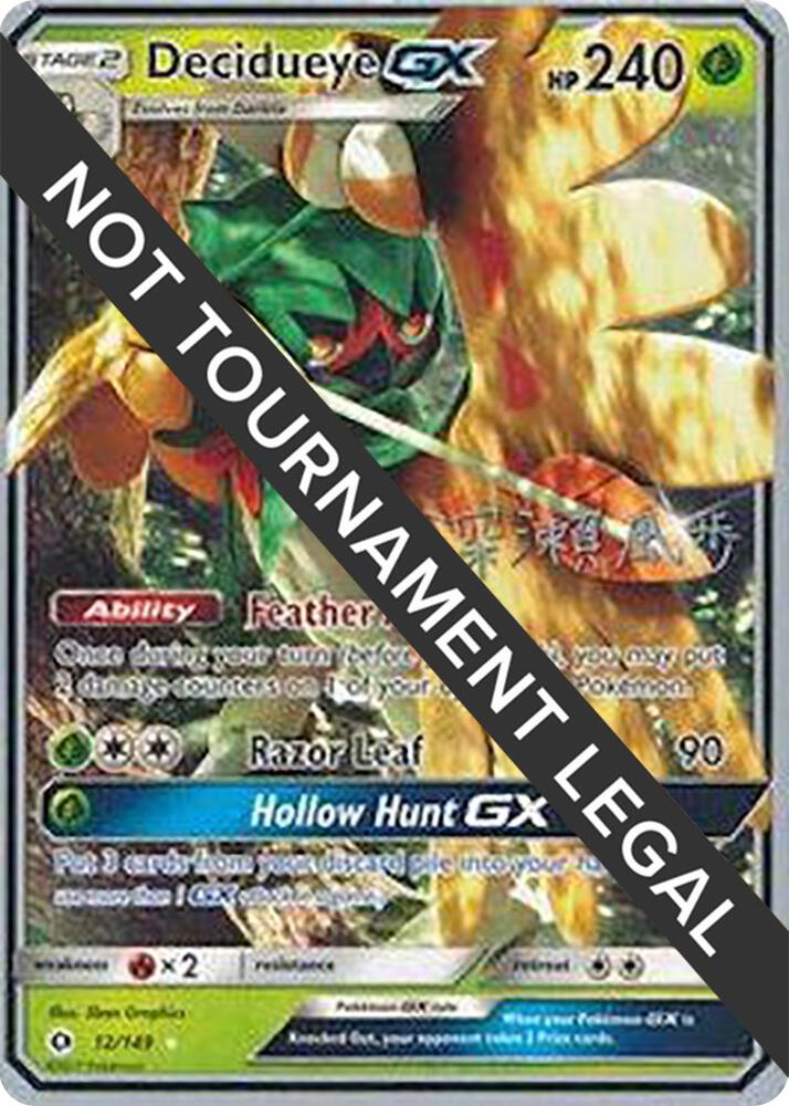 Decidueye GX (12/149) (Samurai Sniper - Kabu Fukase) [World Championships 2017]