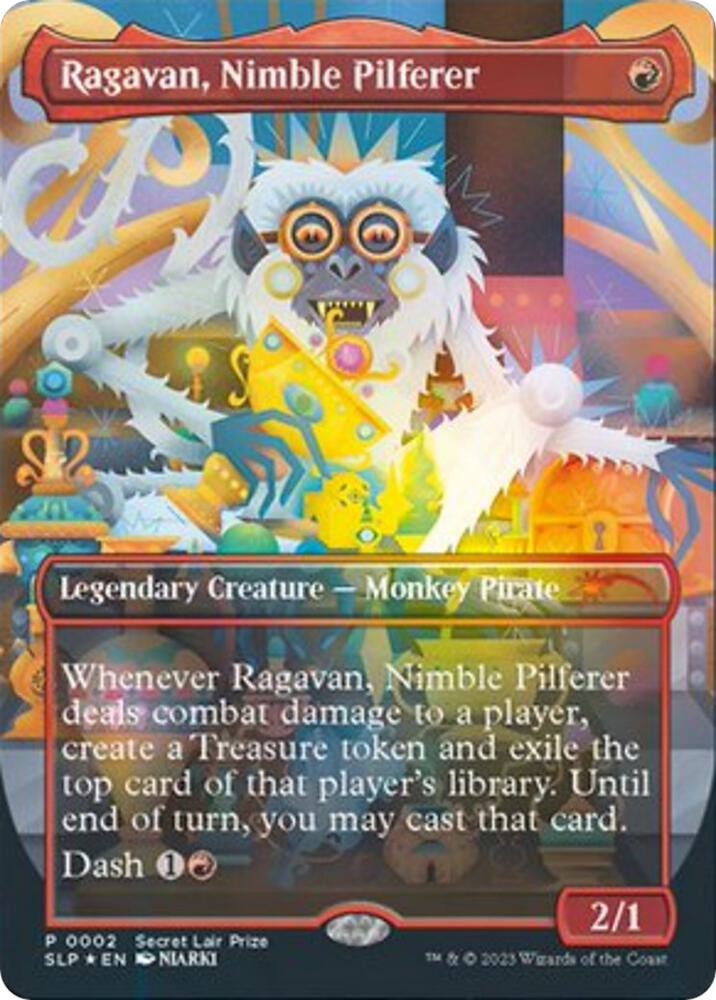 Ragavan, Nimble Pilferer (Borderless) [Secret Lair Showdown]
