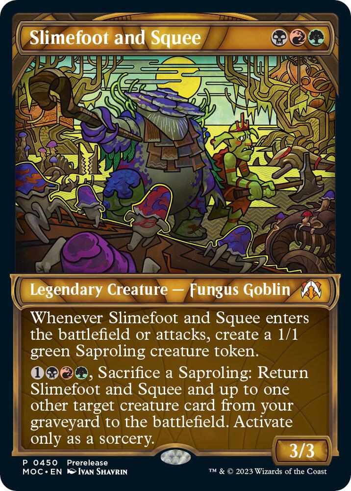 Slimefoot and Squee (Showcase Planar Booster Fun) [March of the Machine Commander Prerelease Promos]