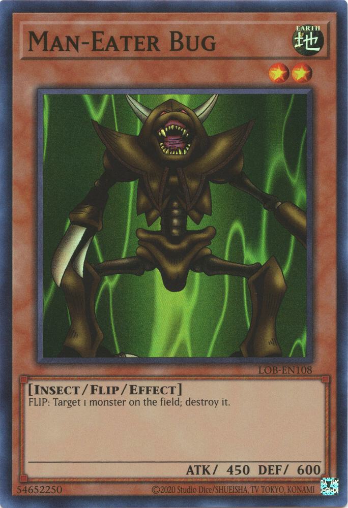 Man-Eater Bug (25th Anniversary) [LOB-EN108] Super Rare