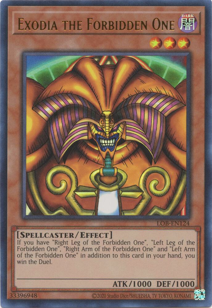 Exodia the Forbidden One (25th Anniversary) [LOB-EN124] Ultra Rare