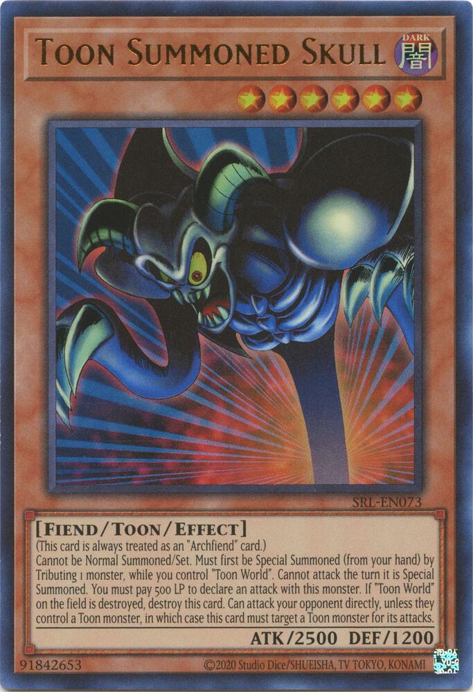 Toon Summoned Skull (25th Anniversary) [SRL-EN073] Ultra Rare