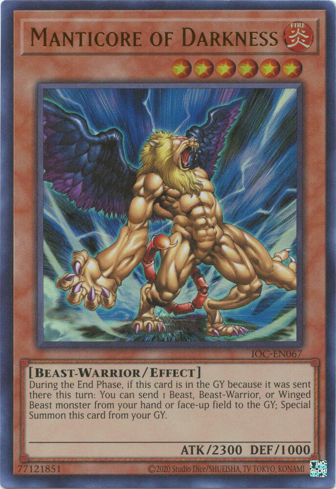 Manticore of Darkness (25th Anniversary) [IOC-EN067] Ultra Rare