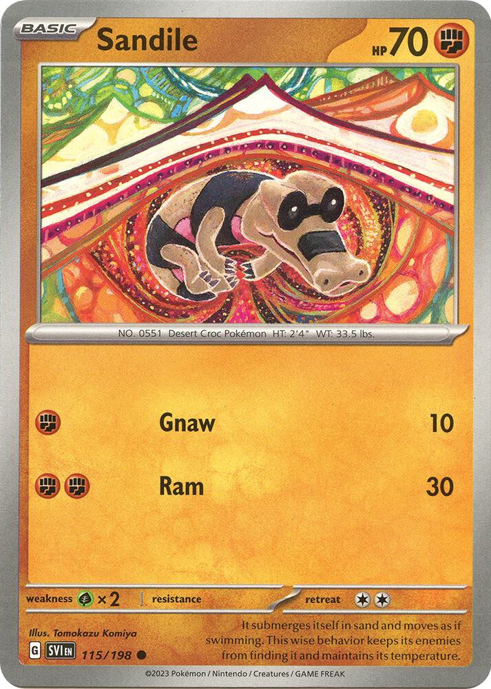 Sandile (115/198) [Scarlet & Violet: Base Set]