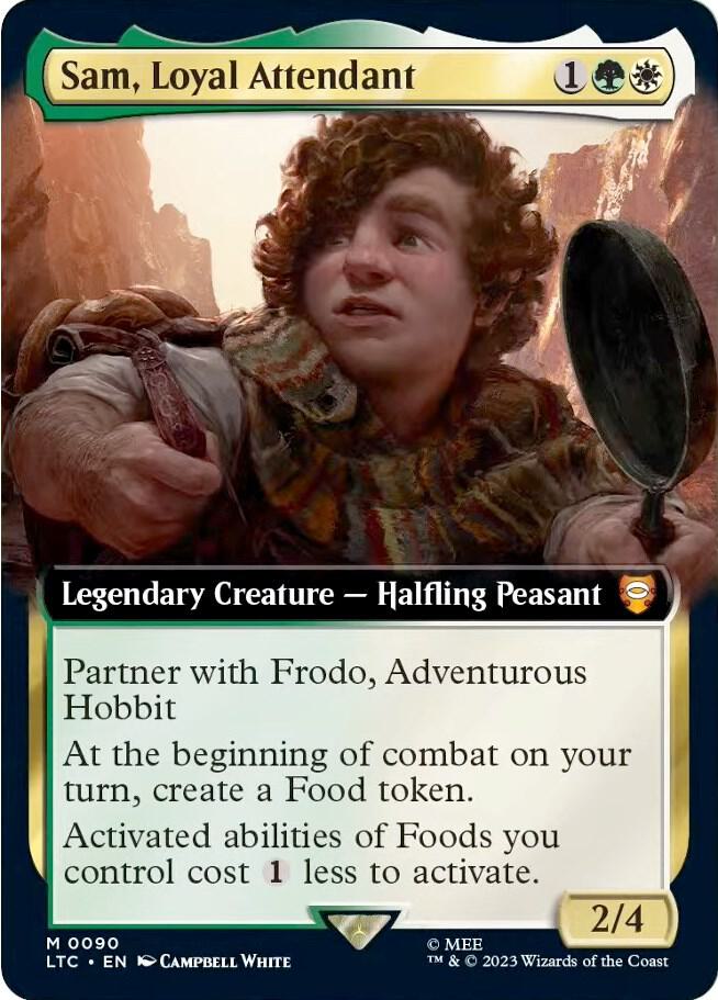 Sam, Loyal Attendant (Extended Art) [The Lord of the Rings: Tales of Middle-Earth Commander]