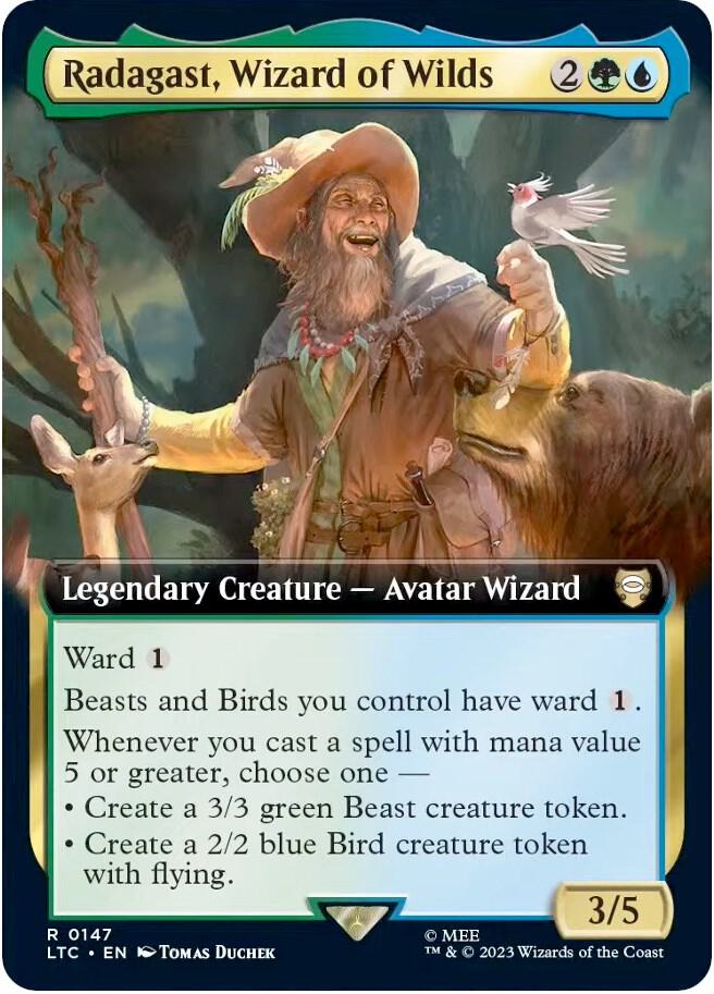Radagast, Wizard of Wilds (Extended Art) [The Lord of the Rings: Tales of Middle-Earth Commander]