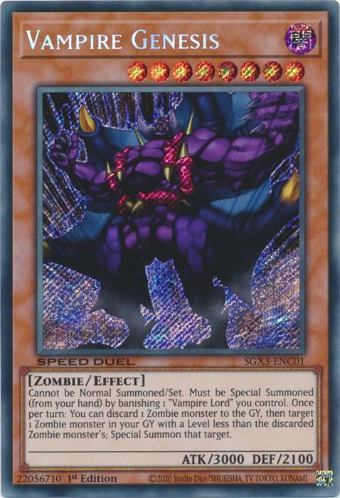 Vampire Genesis [SGX3-ENC01] Secret Rare