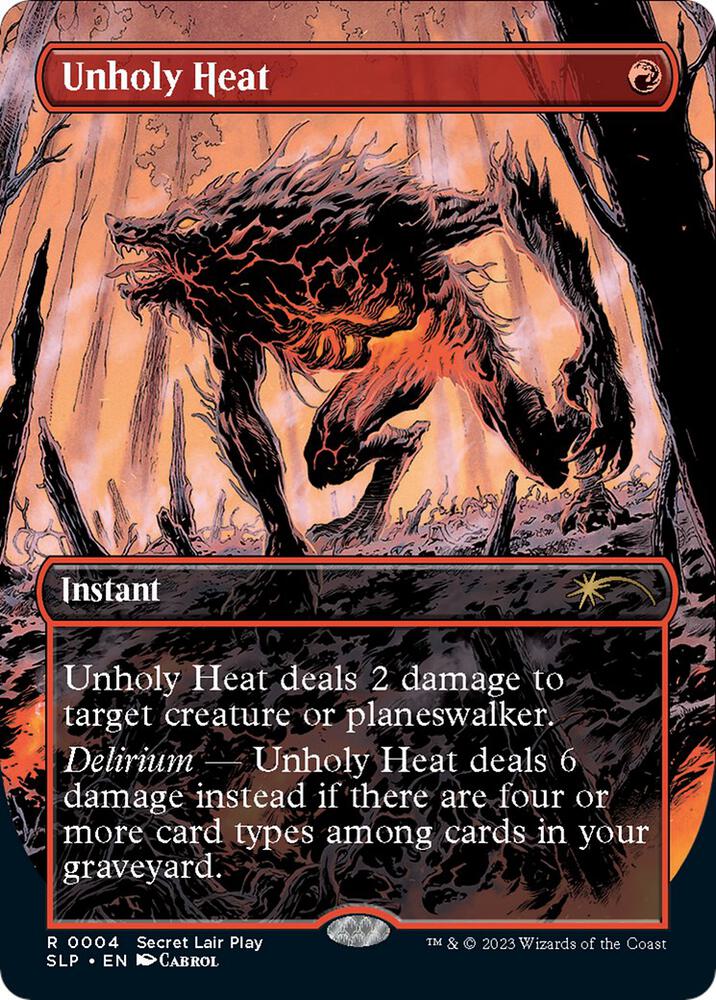 Unholy Heat (Borderless) [Secret Lair Showdown]