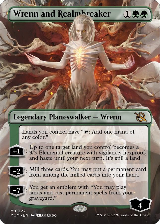 Wrenn and Realmbreaker (Borderless Alternate Art) [March of the Machine]