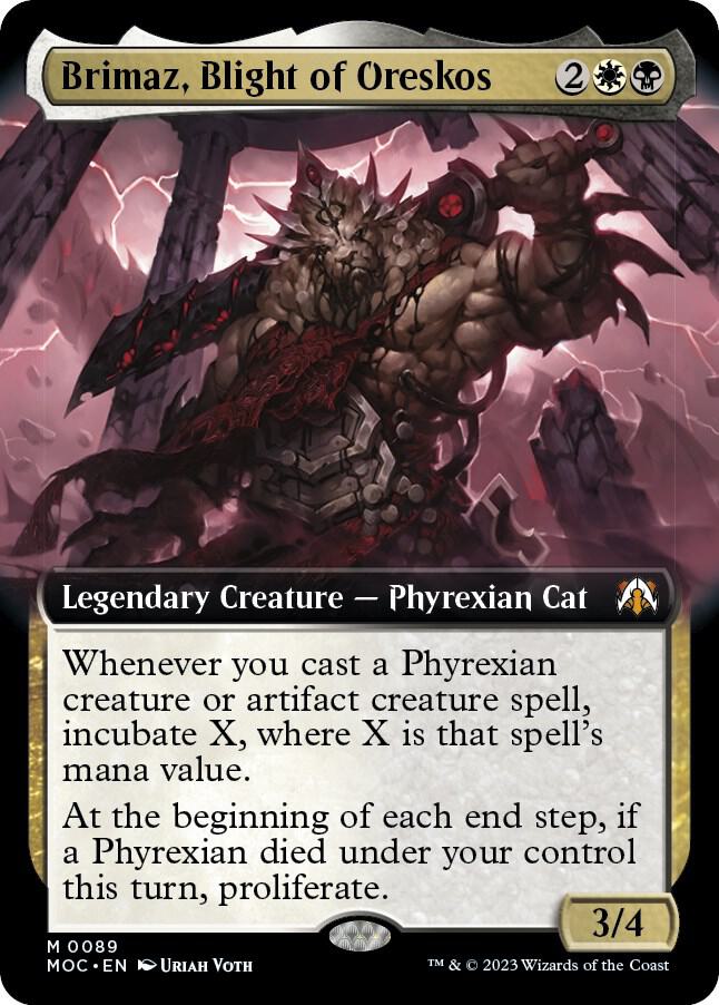 Brimaz, Blight of Oreskos (Extended Art) [March of the Machine Commander]