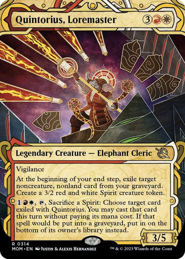 Quintorius, Loremaster (Showcase Planar Booster Fun) [March of the Machine]