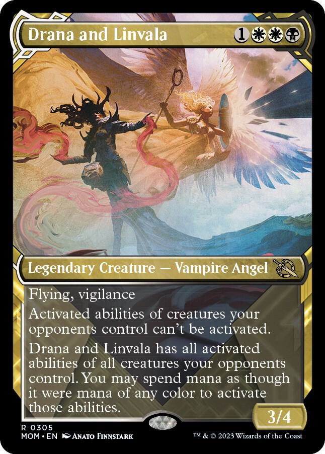 Drana and Linvala (Showcase Planar Booster Fun) [March of the Machine]