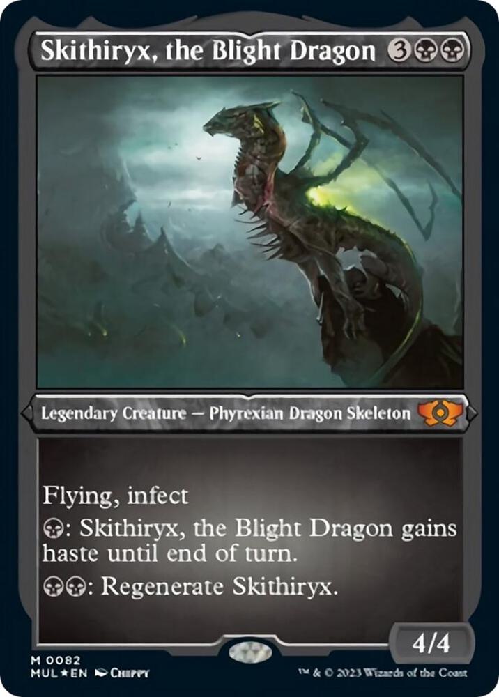 Skithiryx, the Blight Dragon (Foil Etched) [Multiverse Legends]