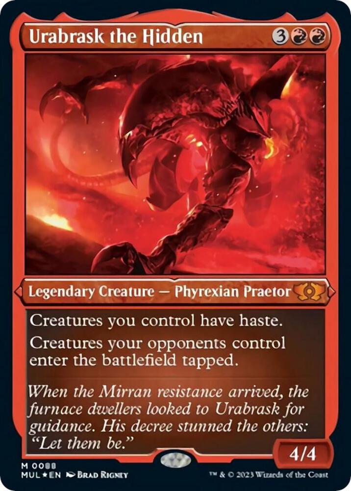 Urabrask the Hidden (Foil Etched) [Multiverse Legends]