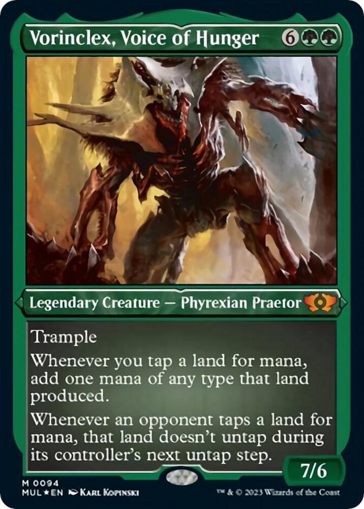 Vorinclex, Voice of Hunger (Foil Etched) [Multiverse Legends]