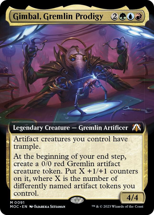 Gimbal, Gremlin Prodigy (Extended Art) [March of the Machine Commander]