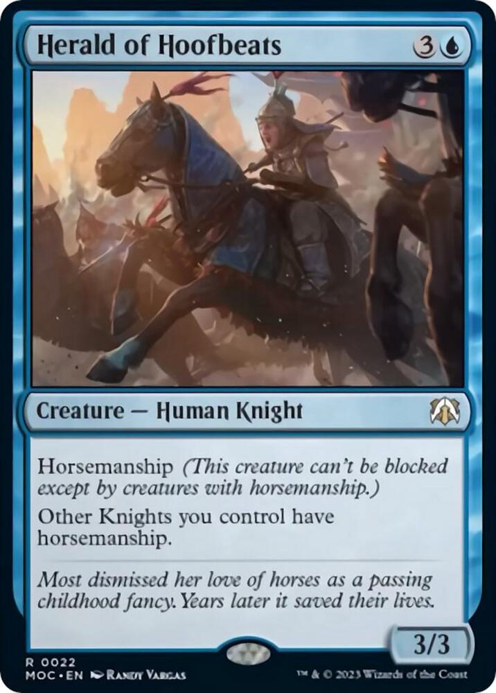 Herald of Hoofbeats [March of the Machine Commander]