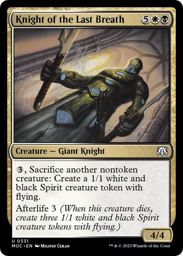 Knight of the Last Breath [March of the Machine Commander]