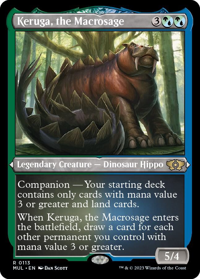 Keruga, the Macrosage (Foil Etched) [Multiverse Legends]