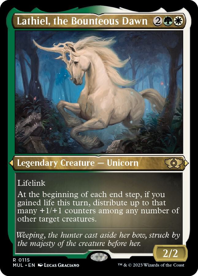 Lathiel, the Bounteous Dawn (Foil Etched) [Multiverse Legends]
