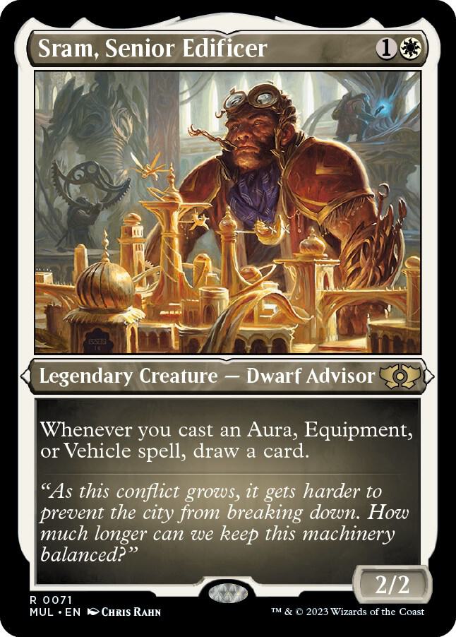 Sram, Senior Edificer (Foil Etched) [Multiverse Legends]