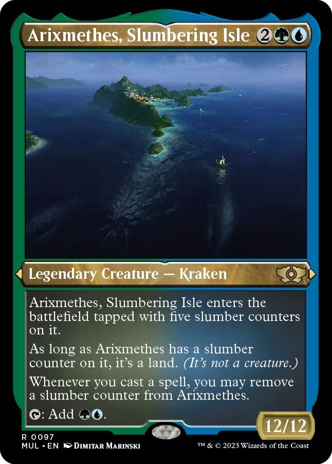 Arixmethes, Slumbering Isle (Foil Etched) [Multiverse Legends]