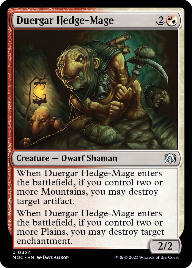 Duergar Hedge-Mage [March of the Machine Commander]