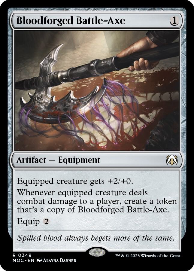 Bloodforged Battle-Axe [March of the Machine Commander]