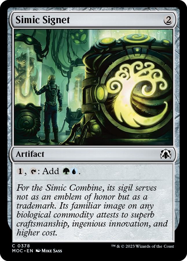 Simic Signet [March of the Machine Commander]