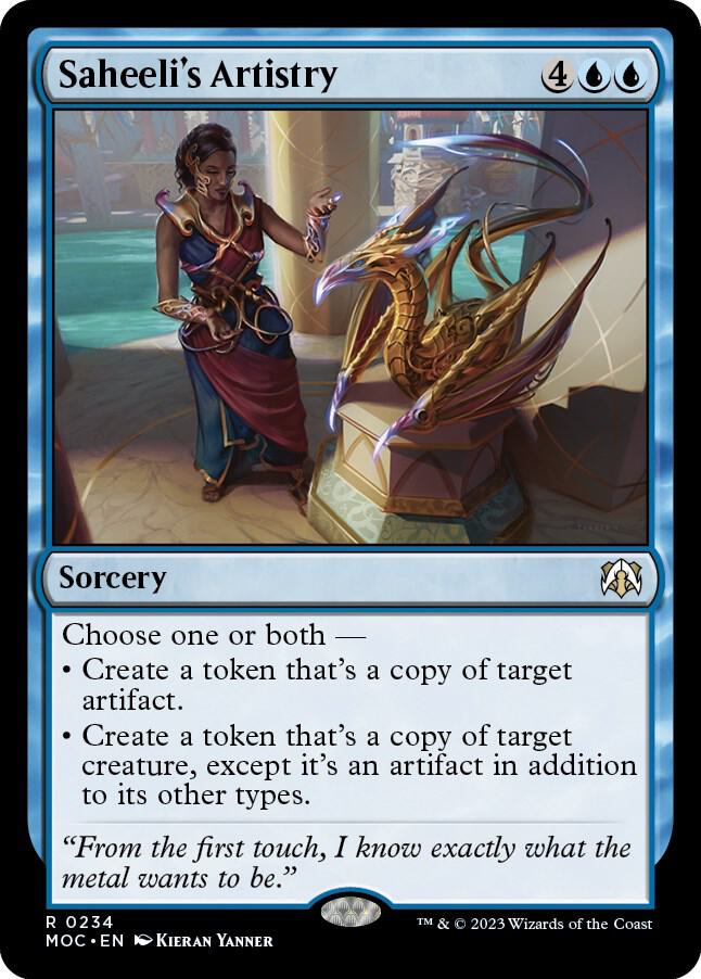 Saheeli's Artistry [March of the Machine Commander]