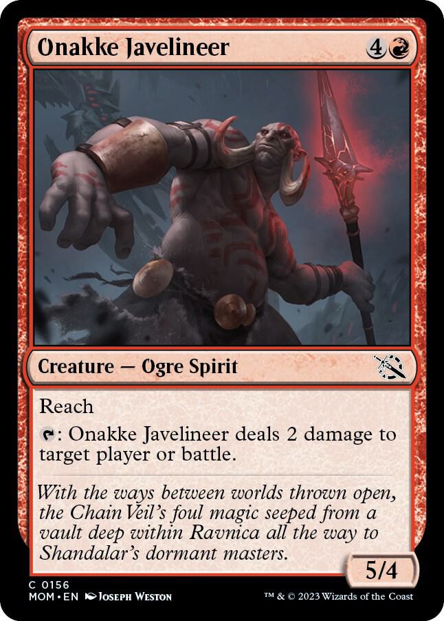 Onakke Javelineer [March of the Machine]