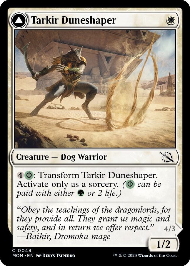 Tarkir Duneshaper // Burnished Dunestomper [March of the Machine]