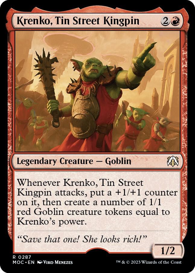 Krenko, Tin Street Kingpin [March of the Machine Commander]