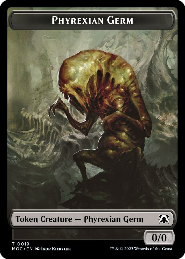 Phyrexian Germ // Myr Double-Sided Token [March of the Machine Commander Tokens]