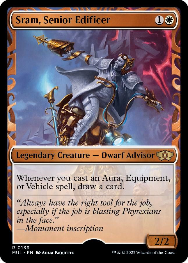 Sram, Senior Edificer (Halo Foil) [Multiverse Legends]