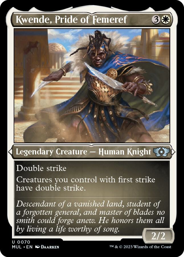 Kwende, Pride of Femeref (Foil Etched) [Multiverse Legends]