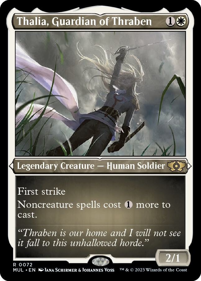 Thalia, Guardian of Thraben (Foil Etched) [Multiverse Legends]