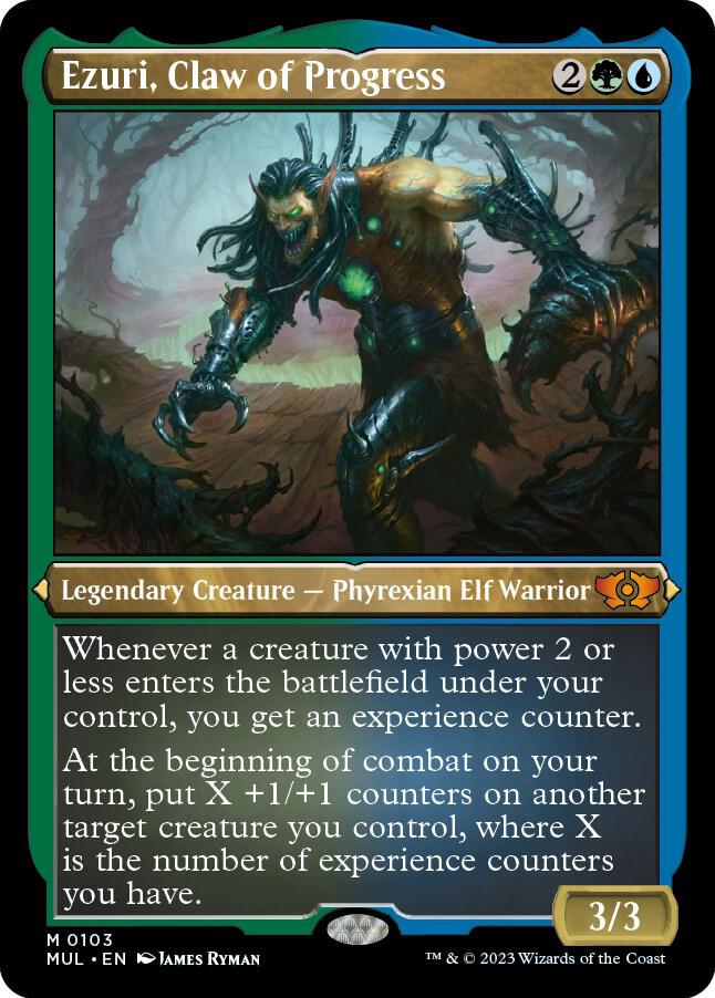 Ezuri, Claw of Progress (Foil Etched) [Multiverse Legends]