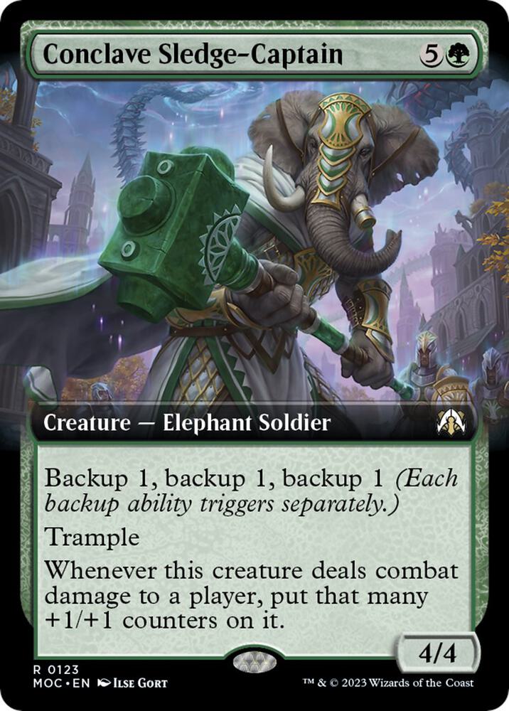 Conclave Sledge-Captain (Extended Art) [March of the Machine Commander]