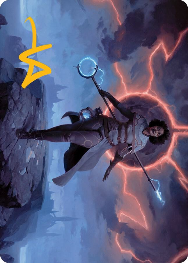 Rona, Herald of Invasion Art Card (Gold-Stamped Signature) [March of the Machine Art Series]
