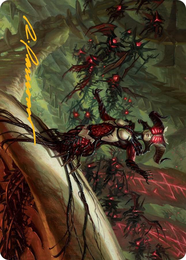 Sheoldred Art Card (Gold-Stamped Signature) [March of the Machine Art Series]
