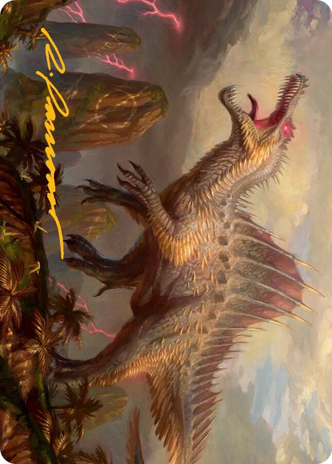Etali, Primal Conqueror Art Card (Gold-Stamped Signature) [March of the Machine Art Series]