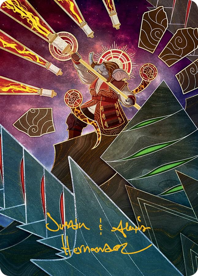 Quintorius, Loremaster Art Card (63) (Gold-Stamped Signature) [March of the Machine Art Series]