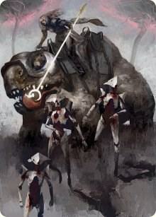 Thalia and The Gitrog Monster Art Card [March of the Machine Art Series]