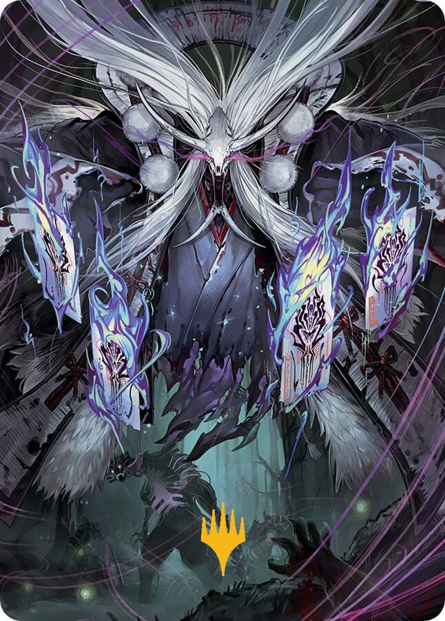 Horobi, Death's Wail Art Card (Gold-Stamped Signature) [March of the Machine Art Series]